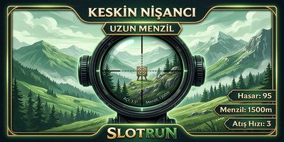 Slotrun sniper nişancı modu ekranı