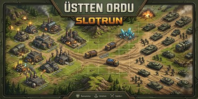 Slotrun gerçek zamanlı strateji oyunu üst görünüm
